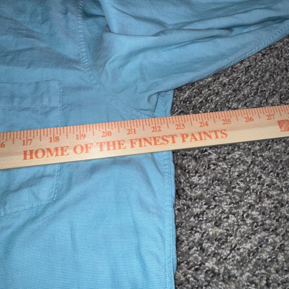 Ermenegildo‎ Zegna Size M Light Blue Cotton Textured Button Down Shirt